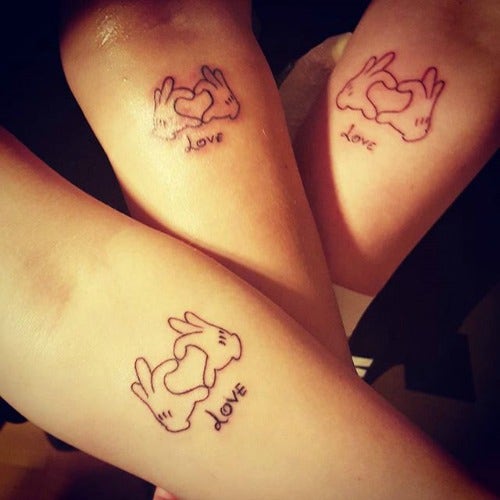 disney love mother daughter tattoos