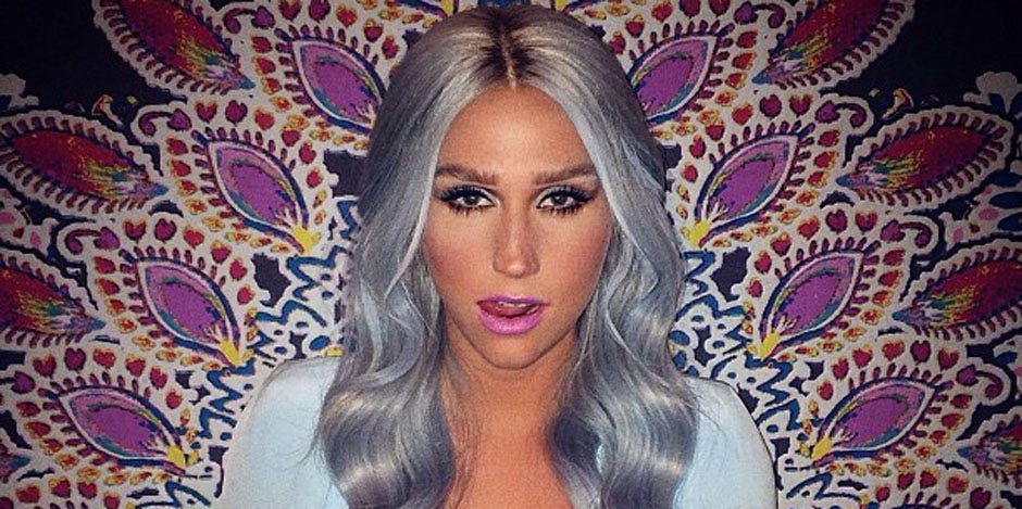 Kesha with blue hair, courtesy of her Instagram Kesha - Instagram