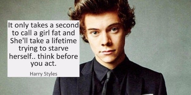 Harry styles quote fat