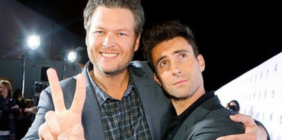 Adam Levine and Blake Shelton