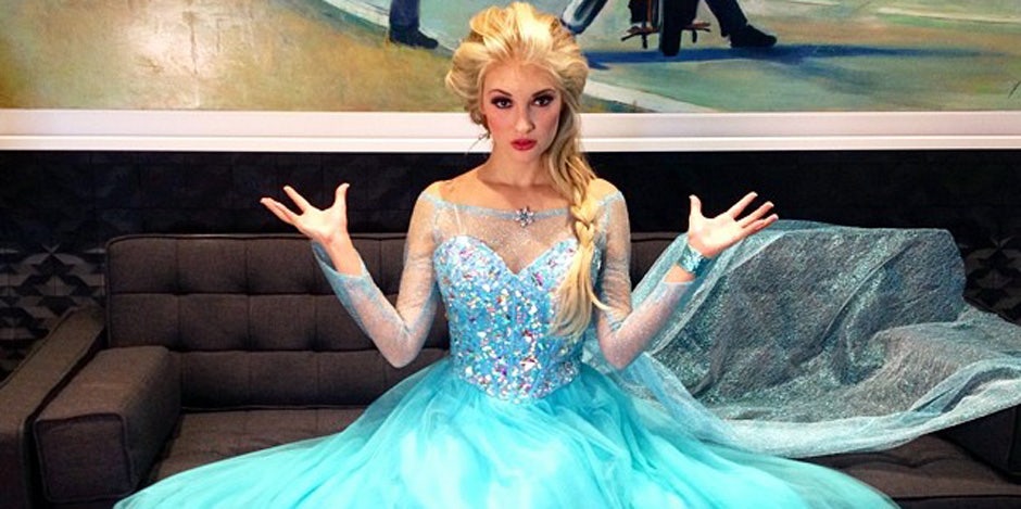 Anna Faith as Elsa from "Frozen"