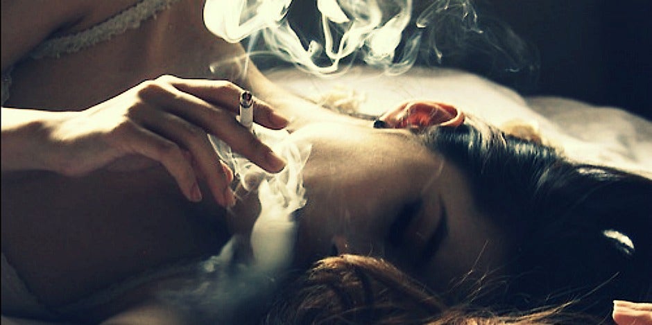 smoking girl