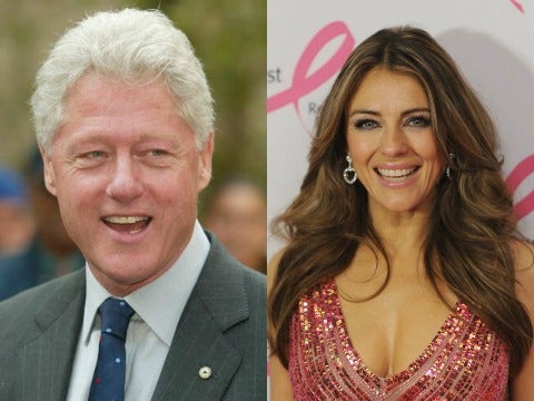 Bill Clinton and Elizabeth Hurley