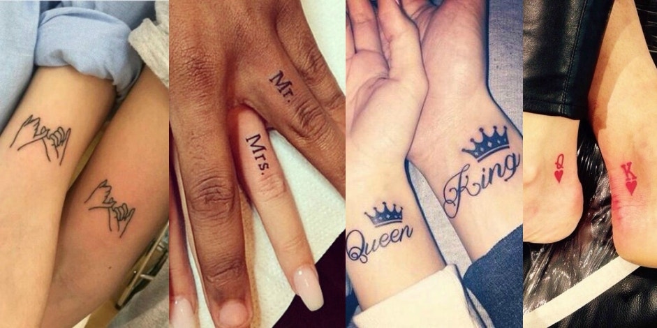 Matching little heart tattoos  Tattoogridnet