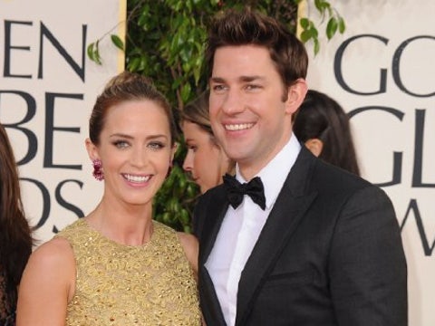 Emily Blunt & John Krasinski at the Golden Globe Awards