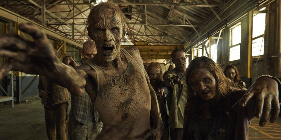 Zombies and walkers in "Fear The Walking Dead" AMC