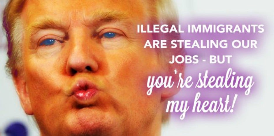 donald trump valentine's day