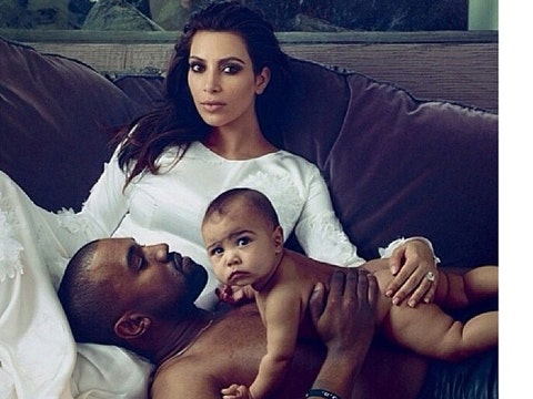 Kim Kardashian, Kanye West and North West Kim Kardashian, Kanye West and North West