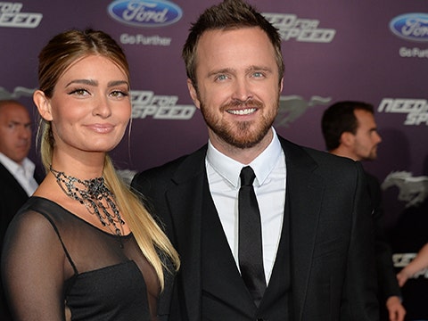 Aaron Paul and wife Lauren Parsekian