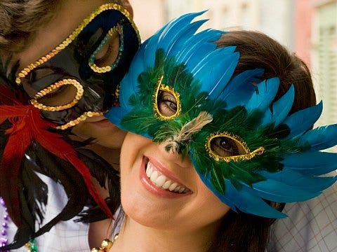 Mardi Gras couple Mardi Gras couple