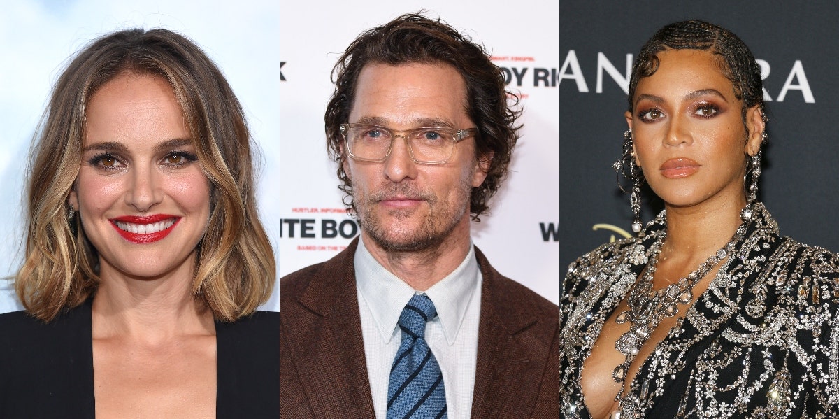 Natalie Portman, Matthew McConaughey, Beyoncé