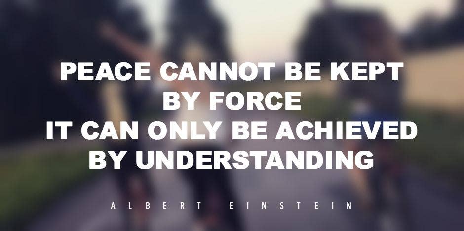 Quotes About Peace Albert Einstein