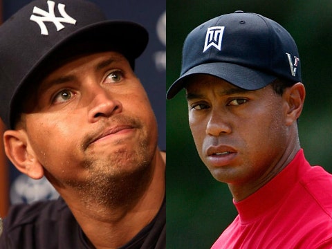 Alex Rodriguez and Tiger Woods