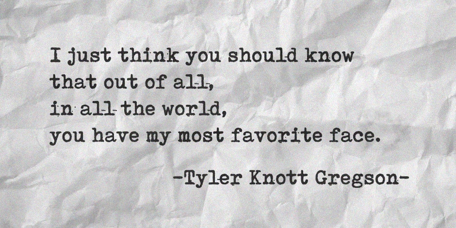 Tyler Knott Gregson Instagram Love Poems