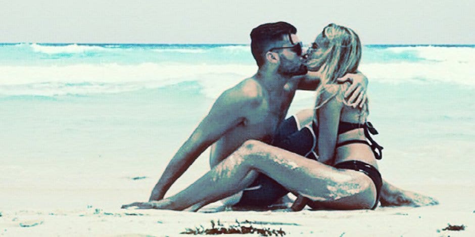couple on the beach couple on the beach