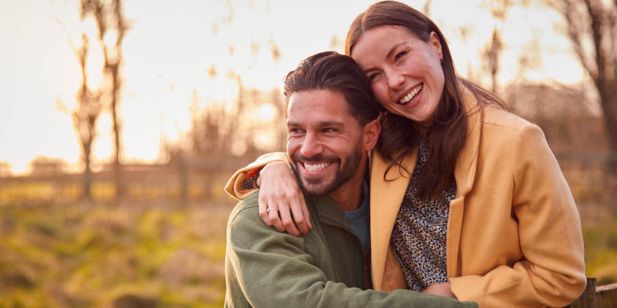 smiling couple