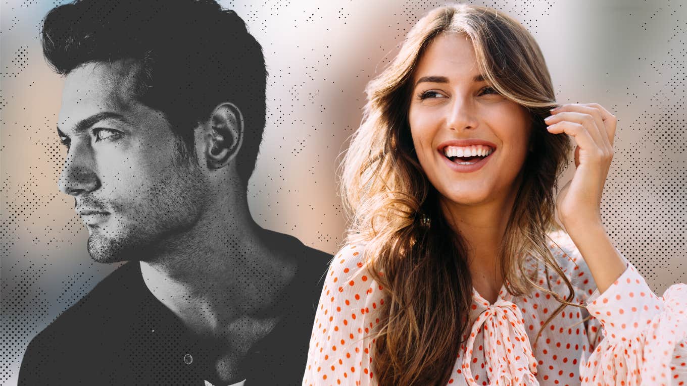 11 Painfully Honest Things I Learned From Falling In Love With A Narcissist Happy woman and serious looking man