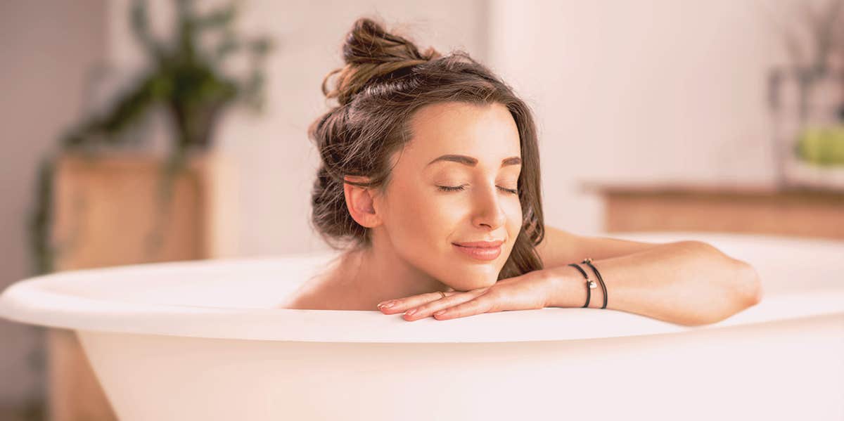 woman in bathtub