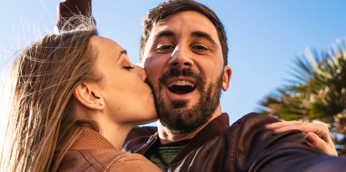 couple taking selfie