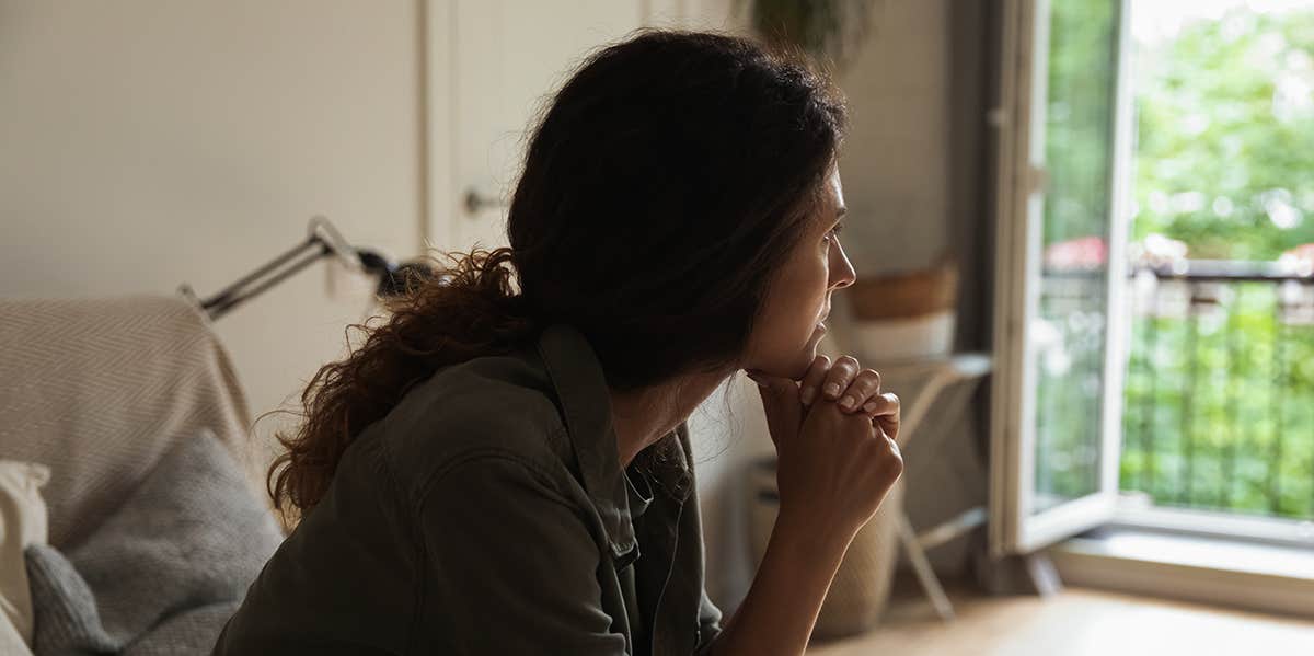 10 Obvious Signs My Marriage Was Over (That I Missed) sad woman thinking