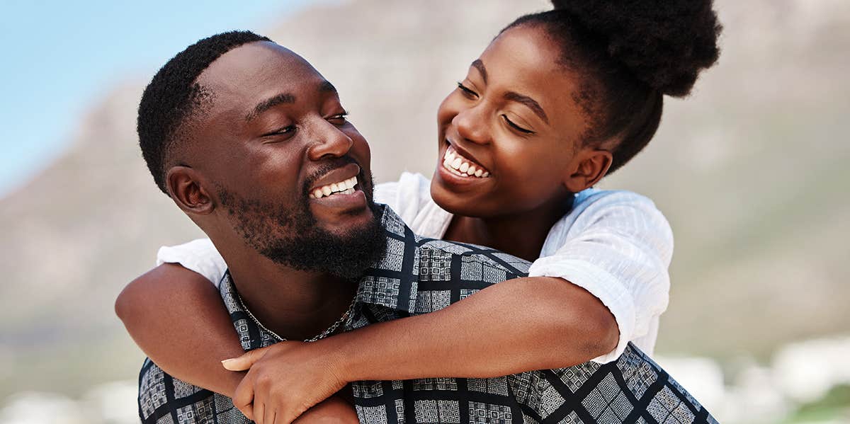 smiling couple