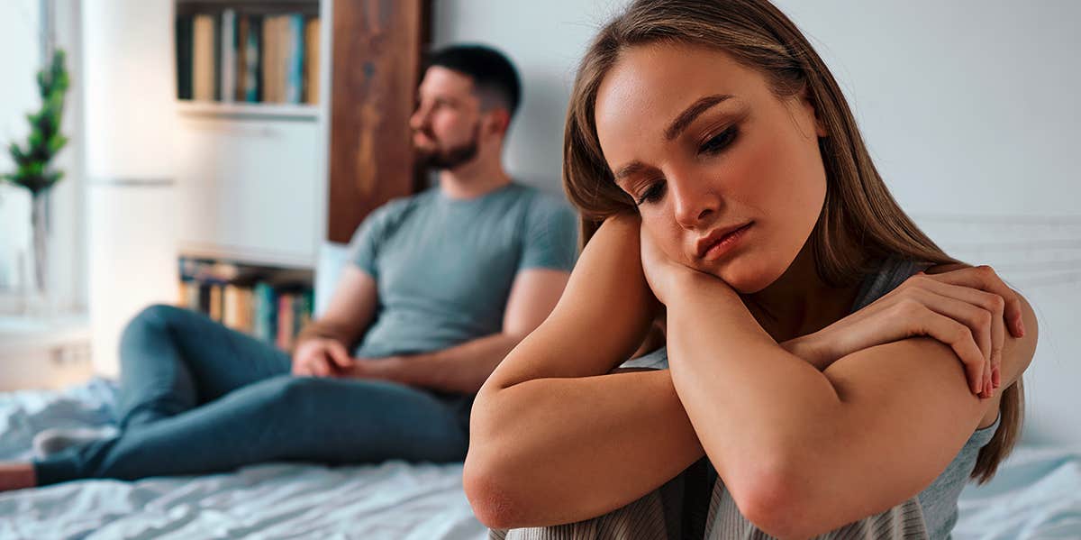 10 Biggest Signs You're In Love With The Wrong Person unhappy couple