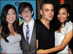 Jenna Ushkowitz and Kevin McHale, Mark Salling and Naya Rivera