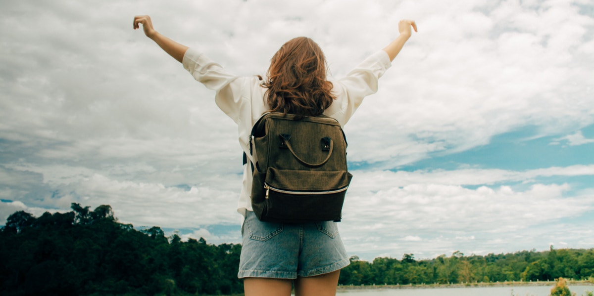 woman traveling