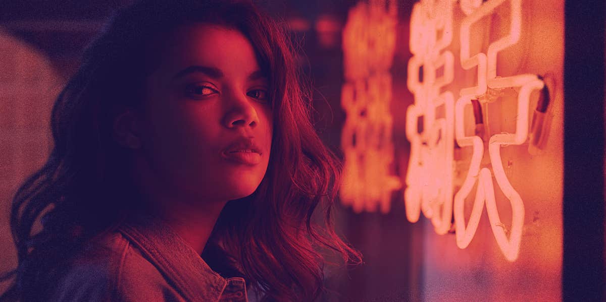13 Warning Signs You Don't Love Yourself (& Why It's Critical That You Do) woman in neon light