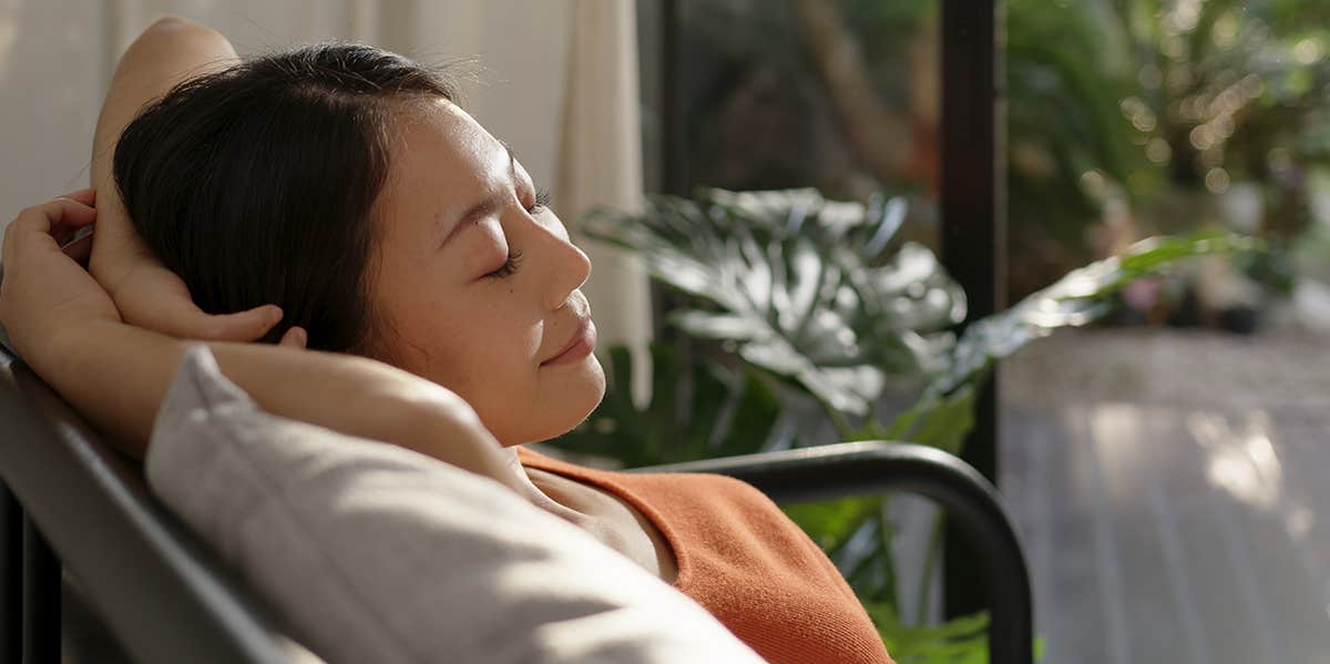 woman relaxing