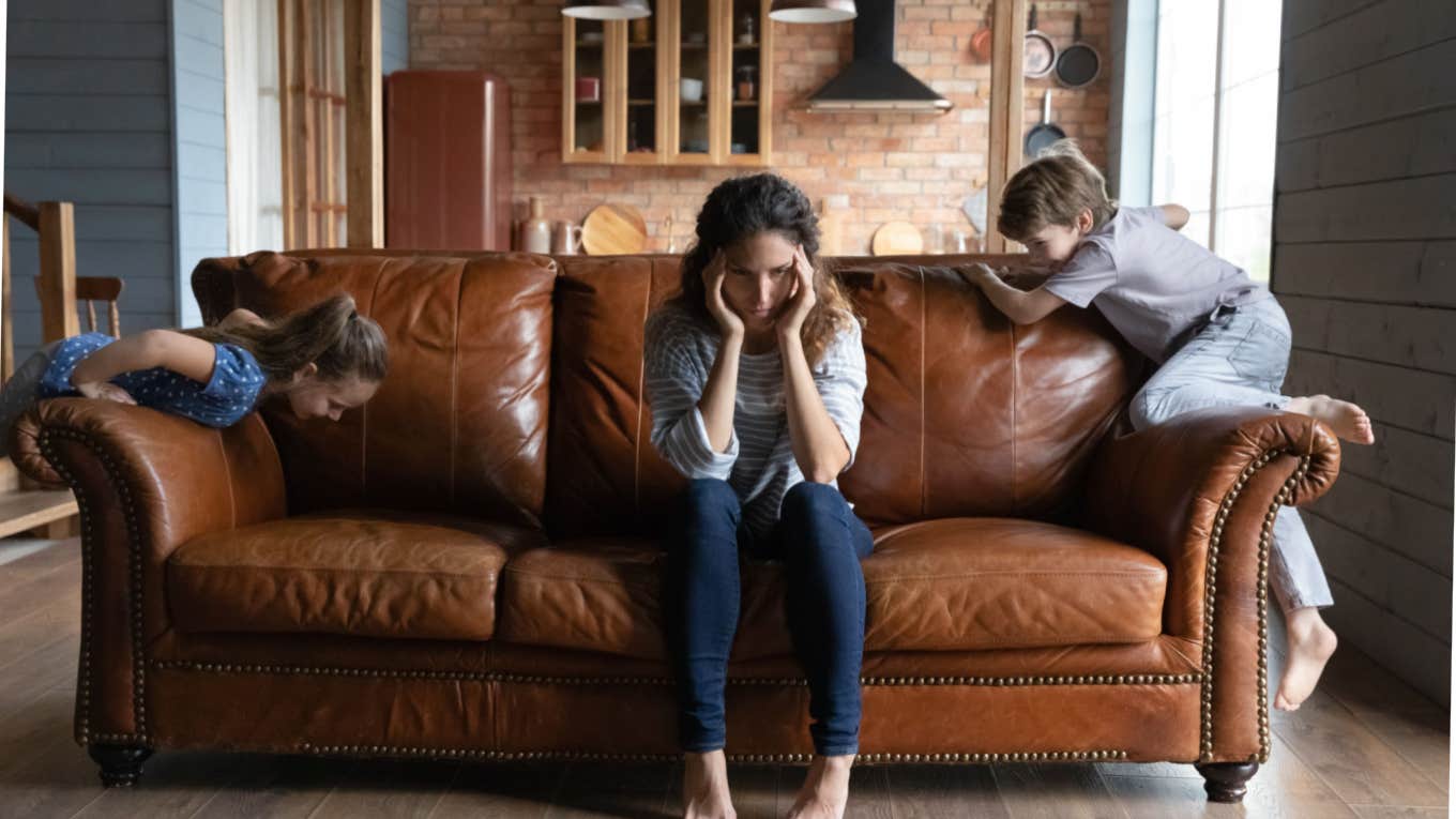 young babysitter losing patience