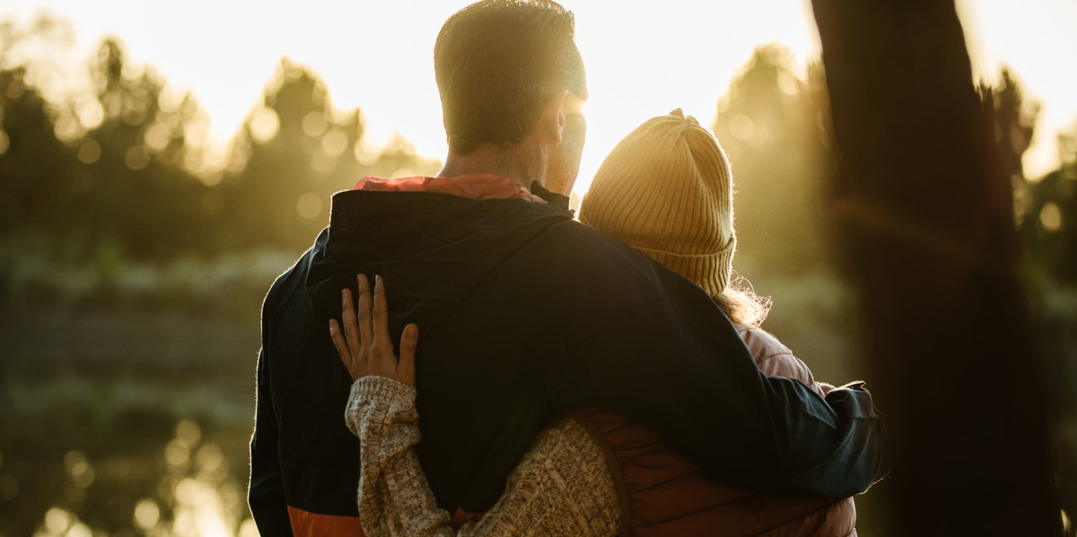 Two Ex-Alcoholics Share The Secret To Sobriety And Their Marriage couple hugging