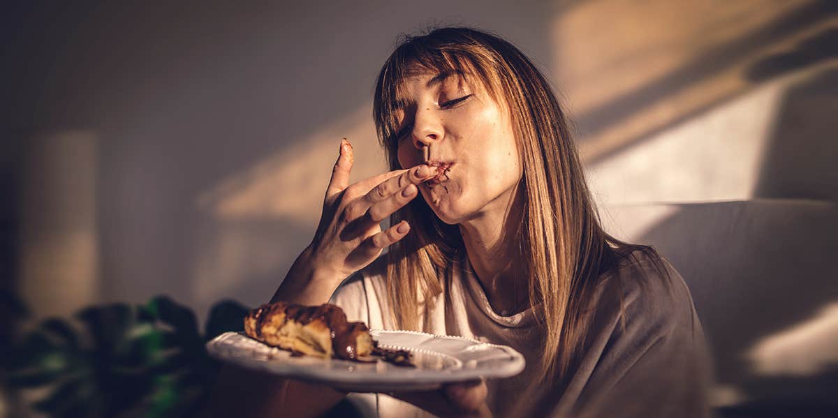 woman eating