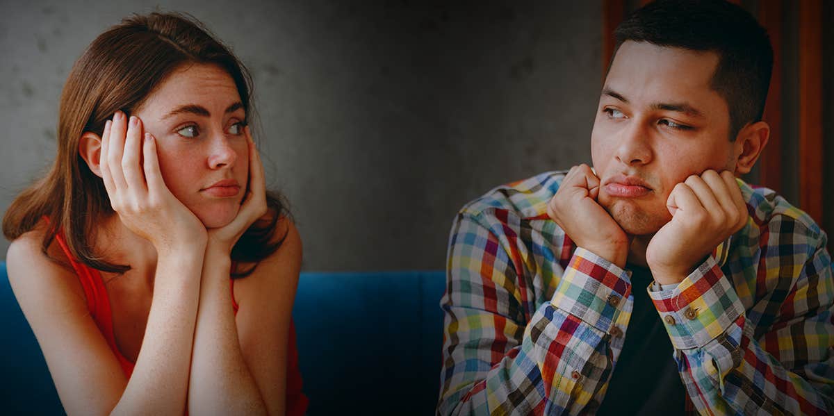 Sad Signs Your Relationship Is Going Absolutely Nowhere unhappy bored couple