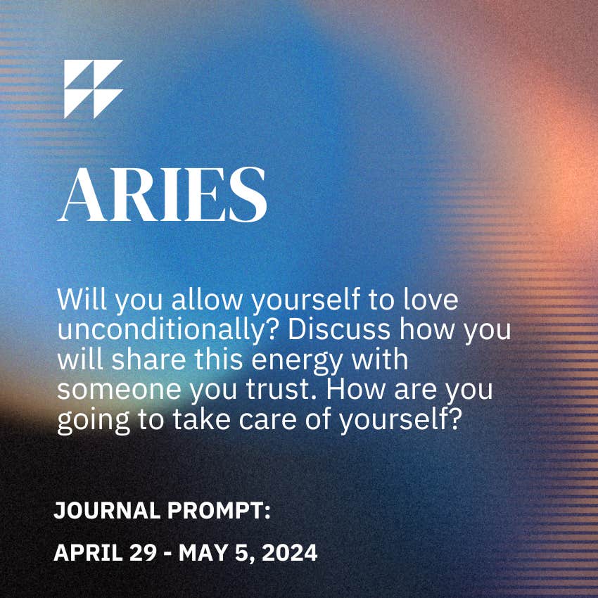aries journal prompt april 29 - may 5, 2024