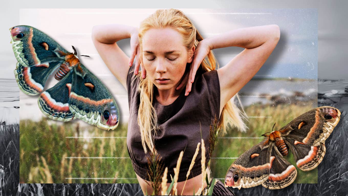Easy Steps To Up Your Contentment Game Woman stepping up her contentment game, moving her body in nature