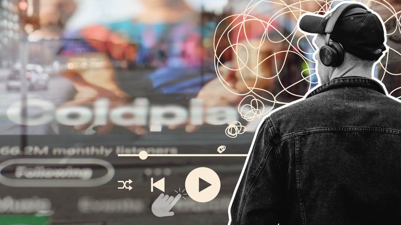 Subtle Habits That Quadruple Your Anxiety Habits that quadruple anxiety, man listening to Coldplay