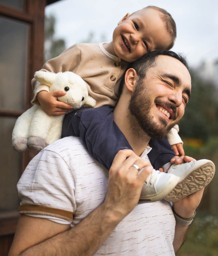 dad with baby