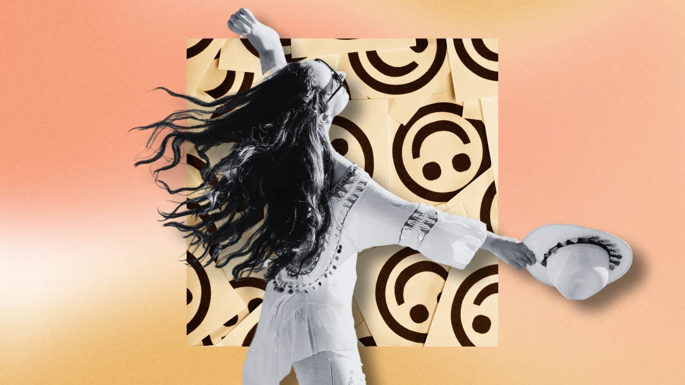 Twenty Small Things To Do When You're Fed Up And A Little Depressed Woman dancing to feel happy after feeling fed up and a little depressed