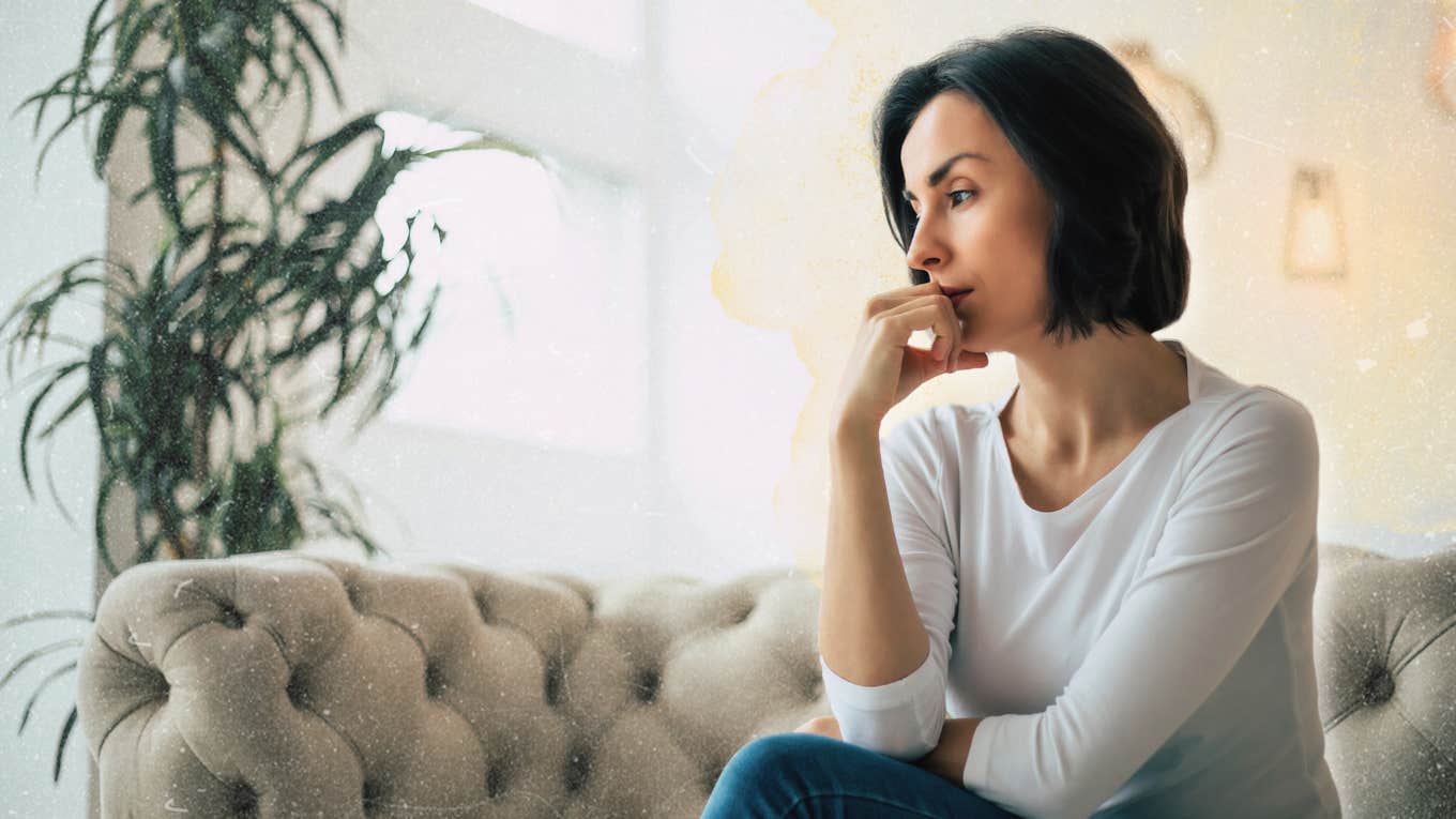 Tough Relationship Questions You Need To Answer Before Getting Divorced Woman asking herself relationship questions before getting divorce