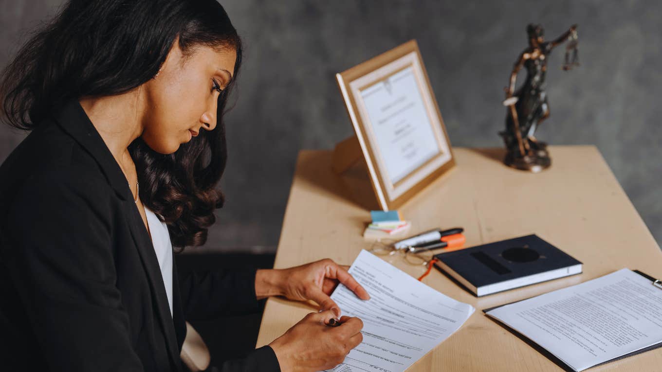 attorney signing document