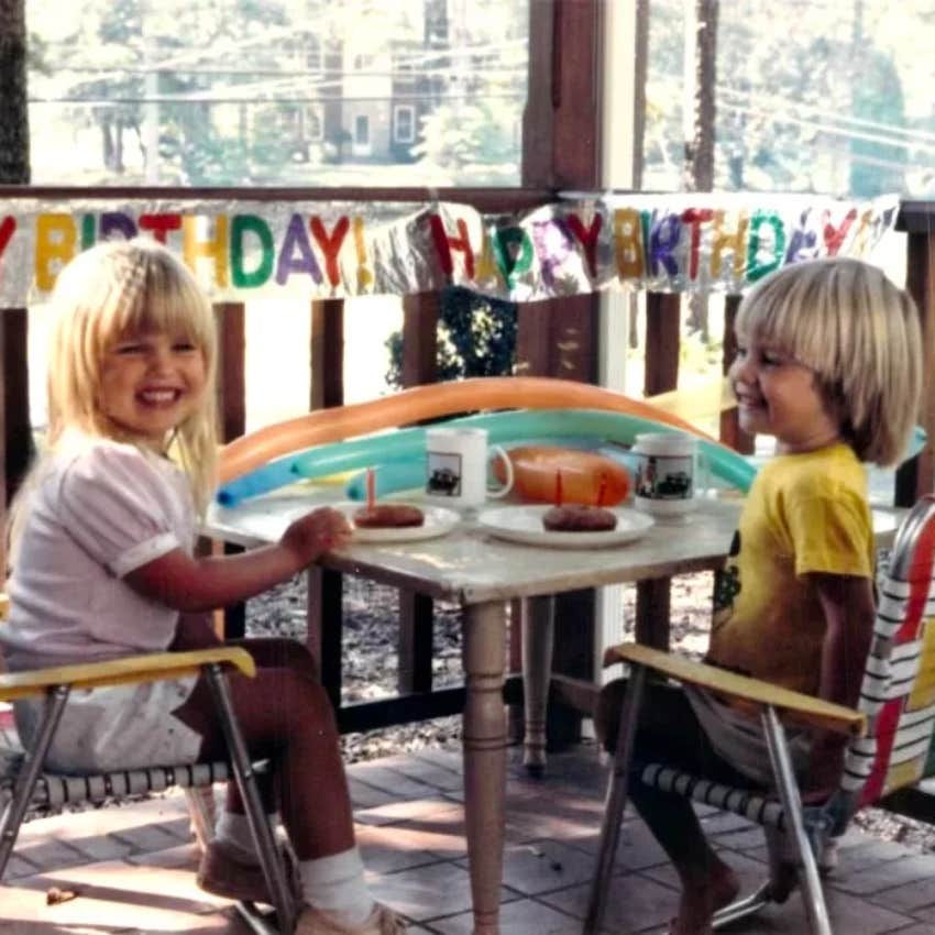 Kids celebrating a birthday