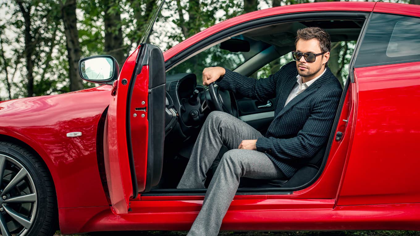 Canceled His Staff's Health Insurance To Buy A Lamborghini man with sports car