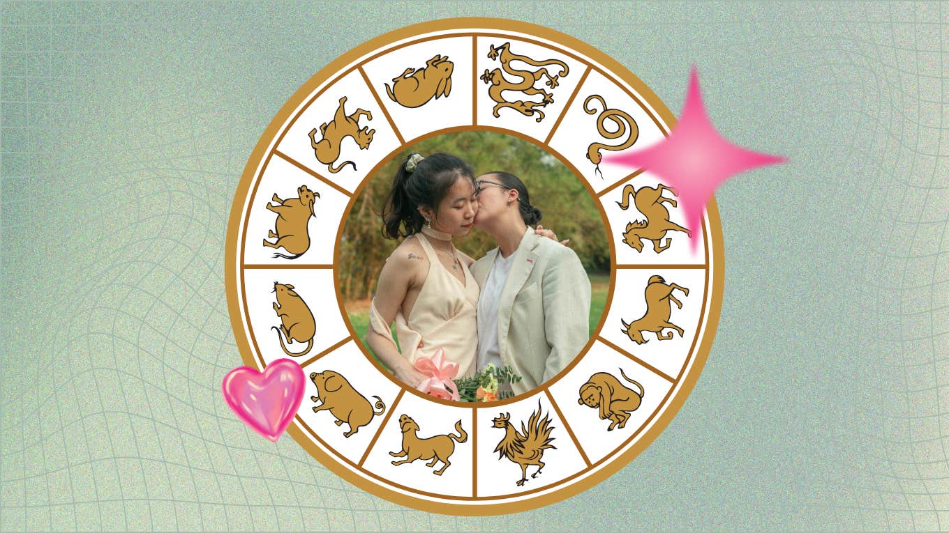 5 Chinese Zodiac Signs Luckiest In Love On May 27 - June 2, 2024 chinese zodiac wheel and couple lucky in love