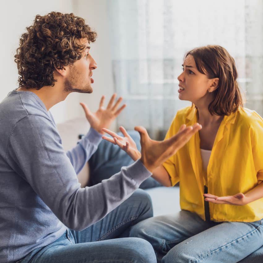 Couple arguing 