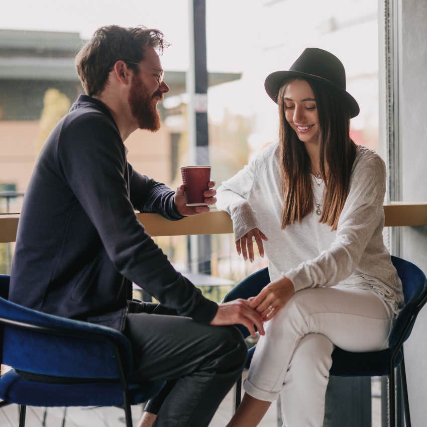 Couple on a first date