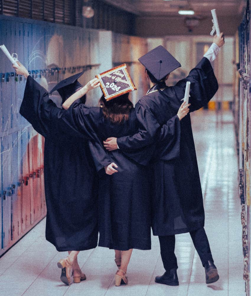 friends celebrating graduation