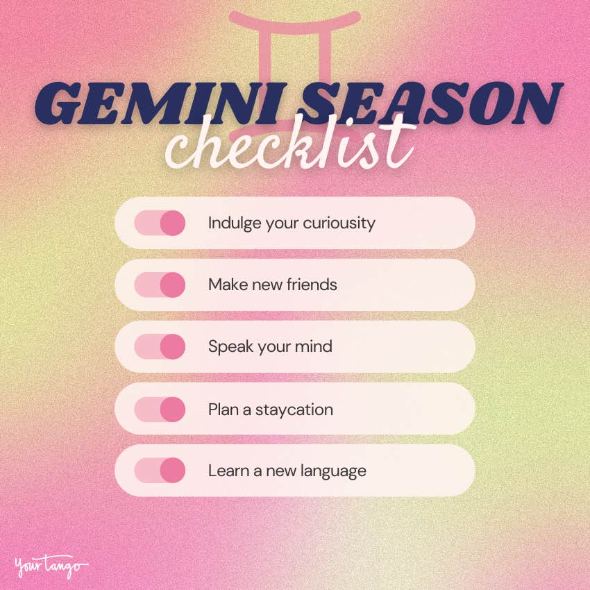 gemini season to do list