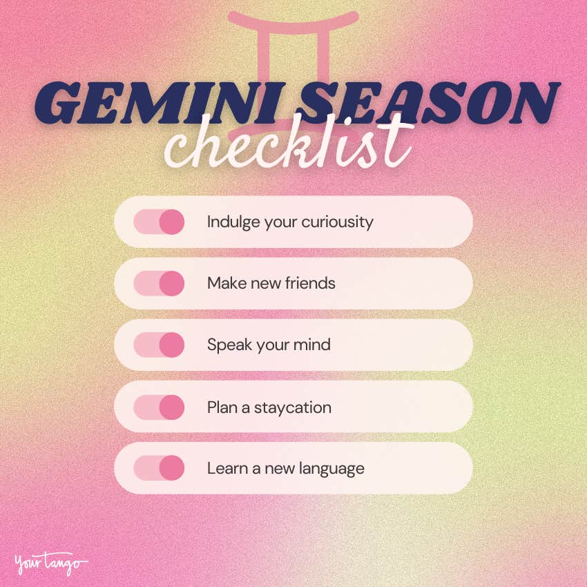 gemini season to do list