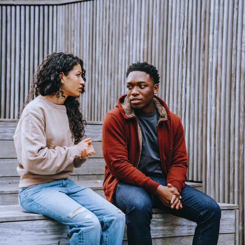 couple having hard conversation